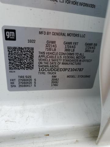 2023 CHEVROLET SILVERADO - 1GCUDGED3PZ104787
