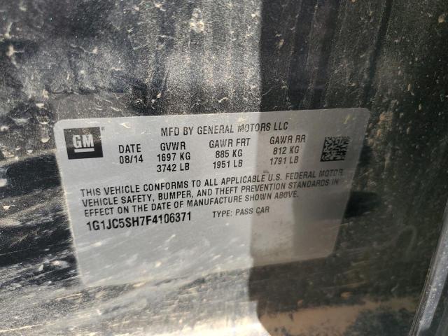 2015 CHEVROLET SONIC LT 1G1JC5SH7F4106371