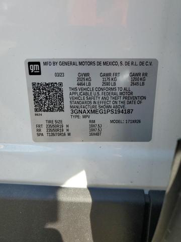 2023 CHEVROLET EQUINOX RS 3GNAXMEG1PS194187