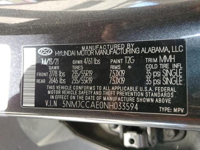 2022 HYUNDAI TUCSON SEL - 5NMJCCAE0NH033594