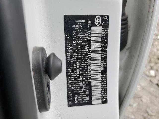 2016 TOYOTA COROLLA EC - 5YFBPRHE8GP431081