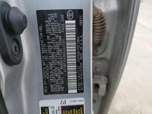 2017 TOYOTA CAMRY LE - 4T1BF1FK8HU443101