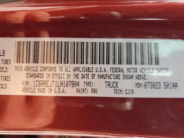 2020 RAM 1500 LARAM 1C6RREJT1LN107804