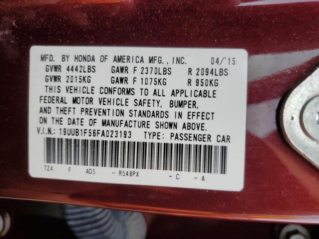 2015 ACURA TLX TECH 19UUB1F56FA023193
