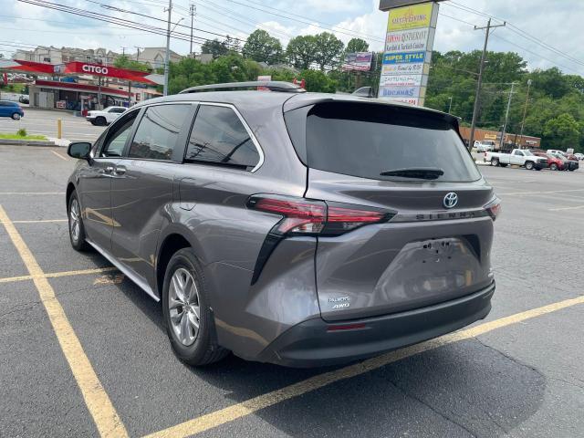 TOYOTA SIENNA XLE 2022 charcoal  hybrid engine 5TDYSKFC7NS046875 photo #4
