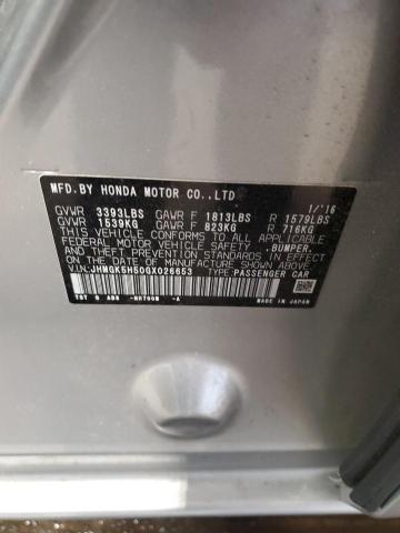 2016 HONDA FIT LX JHMGK5H50GX026653