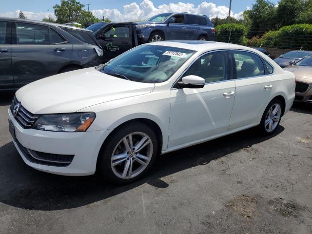 VOLKSWAGEN PASSAT SE 2014 white sedan 4d gas 1VWBT7A35EC094736 photo #1
