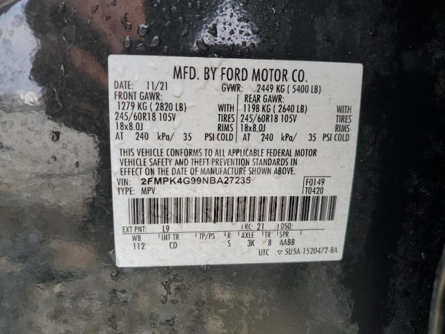 2022 FORD EDGE SE - 2FMPK4G99NBA27235