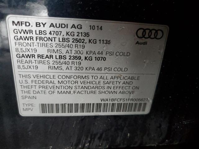 2015 AUDI Q3 PREMIUM WA1BFCFS1FR005627