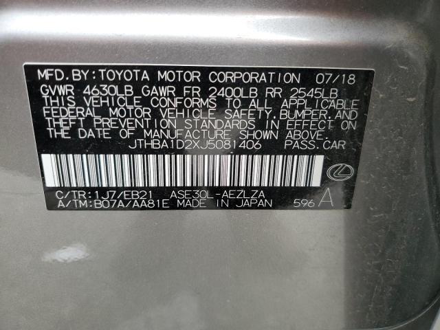 2018 LEXUS IS 300 - JTHBA1D2XJ5081406