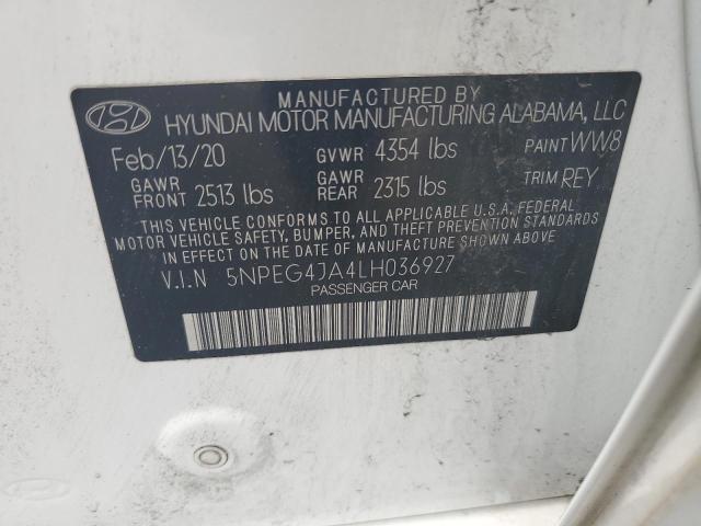 2020 HYUNDAI SONATA SE 5NPEG4JA4LH036927
