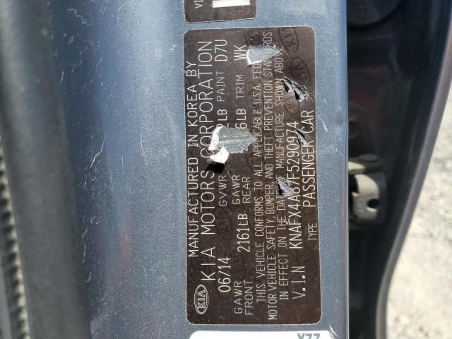 2015 KIA FORTE EX - KNAFX4A87F5290974