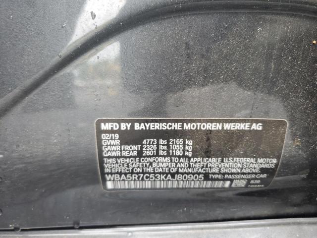 2019 BMW 330XI - WBA5R7C53KAJ80905