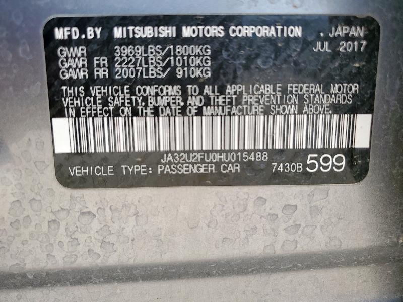 2017 MITSUBISHI LANCER ES JA32U2FU0HU015488