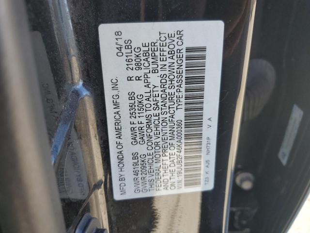 2019 ACURA TLX TECHNO - 19UUB2F46KA000360