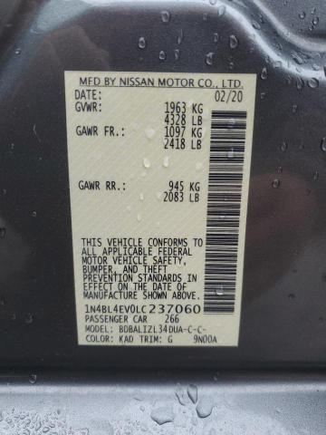 2020 NISSAN ALTIMA SL - 1N4BL4EV0LC237060