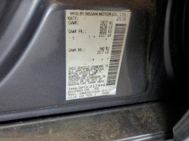 2018 NISSAN ALTIMA 2.5 1N4AL3AP5JC217946