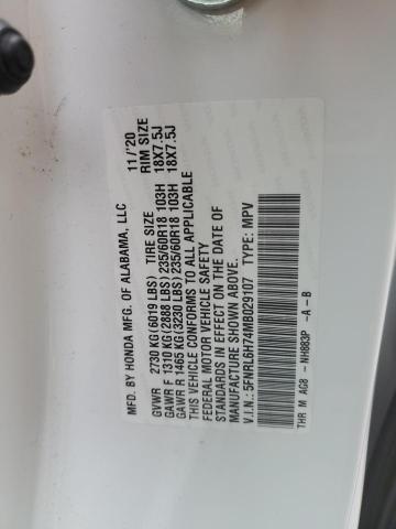 2021 HONDA ODYSSEY EX 5FNRL6H74MB029107