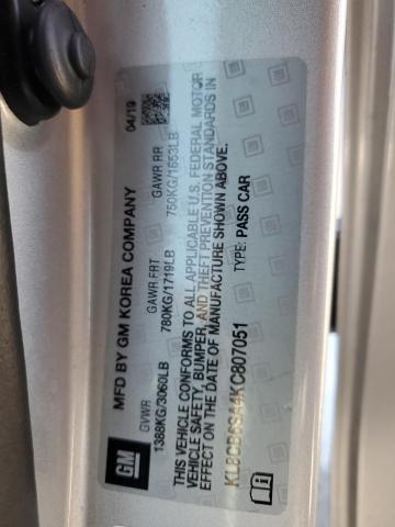 2019 CHEVROLET SPARK LS KL8CB6SA4KC807051