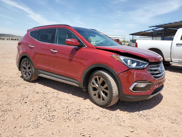 Vin: 5xyzw4la8hg447604, lot: 57708085, hyundai santa fe 20174