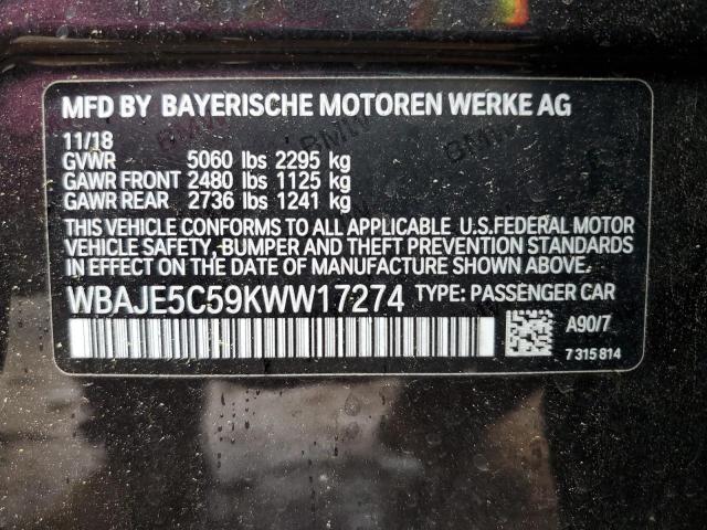 2019 BMW 540 I - WBAJE5C59KWW17274