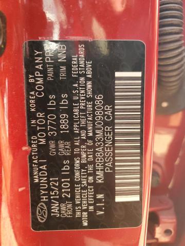 2021 HYUNDAI VENUE SE - KMHRB8A33MU098086