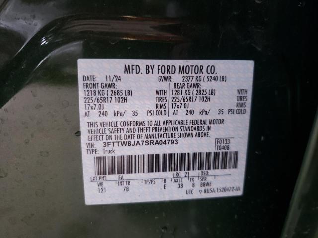 2025 FORD MAVERICK X 3FTTW8JA7SRA04793