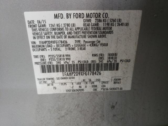 2015 FORD TAURUS SE - 1FAHP2D9XFG178426
