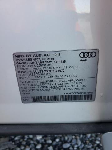 2016 AUDI Q3 PRESTIG WA1FFCFS0GR007940