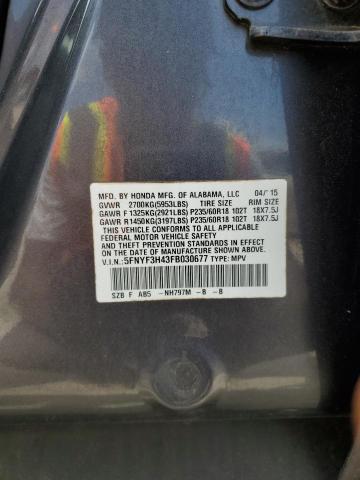 2015 HONDA PILOT EX 5FNYF3H43FB030677