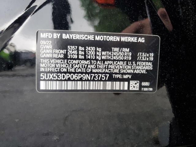 2023 BMW X3 XDRIVE3 - 5UX53DP06P9N73757