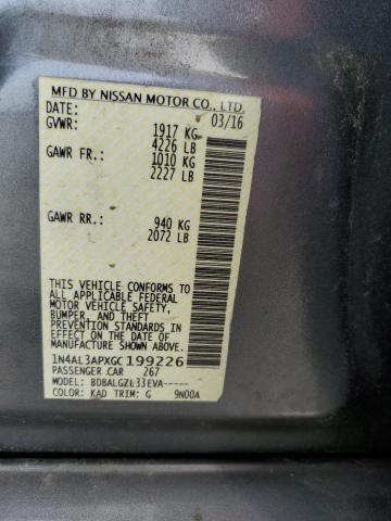 2016 NISSAN ALTIMA 2.5 - 1N4AL3APXGC199226