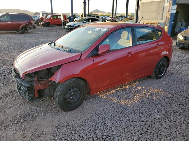 HYUNDAI ACCENT SE 2017 red  gas KMHCT5AE0HU325341 photo #1