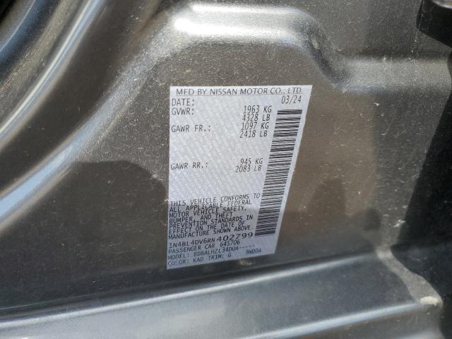2024 NISSAN ALTIMA SV - 1N4BL4DV6RN402799