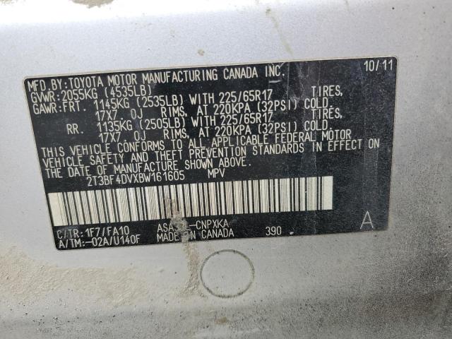 2t3bf4dvxbw161605 - 2011 Toyota Rav4 - #57949065