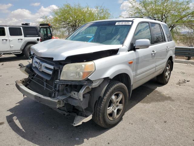 HONDA PILOT EXL 2007 silver  gas 5FNYF28627B022728 photo #1
