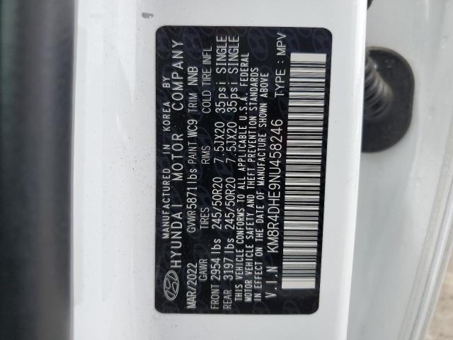 2022 HYUNDAI PALISADE S KM8R4DHE9NU458246