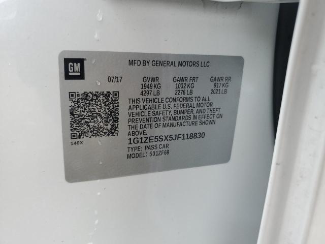 2018 CHEVROLET MALIBU PRE - 1G1ZE5SX5JF118830