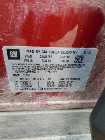 2021 CHEVROLET TRAILBLAZE - KL79MNSL8MB063211