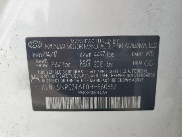 2017 HYUNDAI SONATA SE - 5NPE24AF0HH560657
