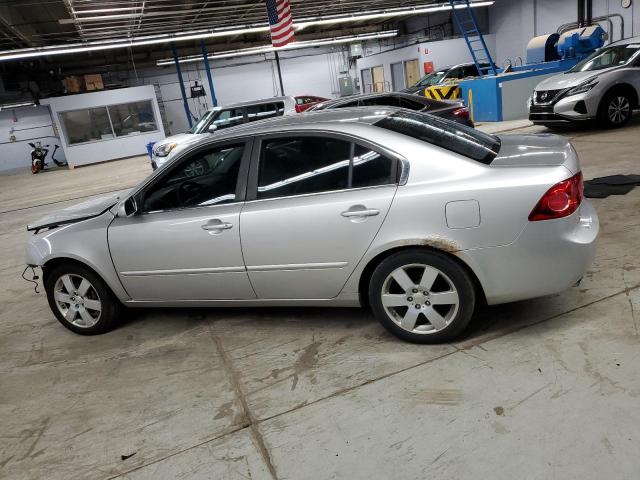 KIA OPTIMA LX 2008 silver sedan 4d gas KNAGE124385216572 photo #3