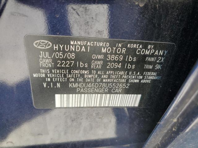 2008 HYUNDAI ELANTRA GL #3303724431