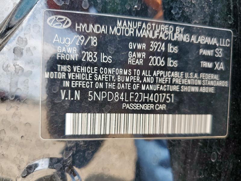 2018 HYUNDAI ELANTRA SE - 5NPD84LF2JH401751