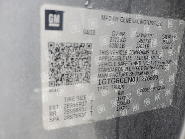 2018 GMC CANYON SLE 1GTG6CEN0J1276693