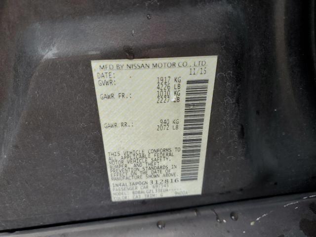 2016 NISSAN ALTIMA 2.5 - 1N4AL3AP0GN312816