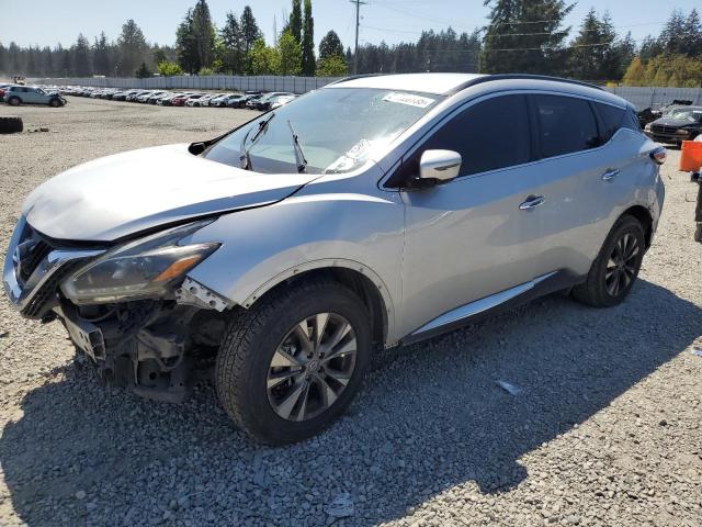 NISSAN MURANO S 2018 white  gas 5N1AZ2MH3JN146544 photo #1