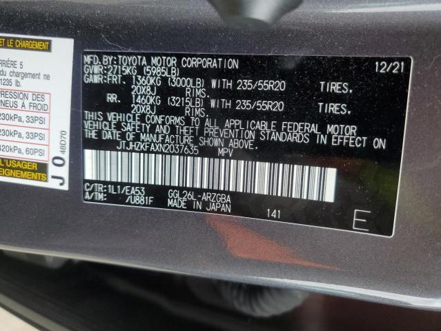 2022 LEXUS RX 350 L - JTJHZKFAXN2037635