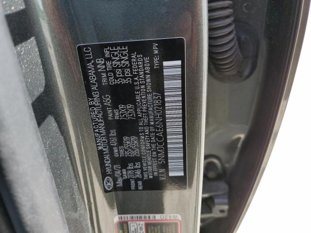 2022 HYUNDAI TUCSON SEL - 5NMJCCAE6NH021837