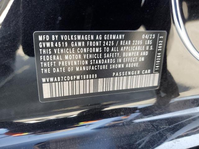 2023 VOLKSWAGEN GOLF R 20T WVWAB7CD6PW188889