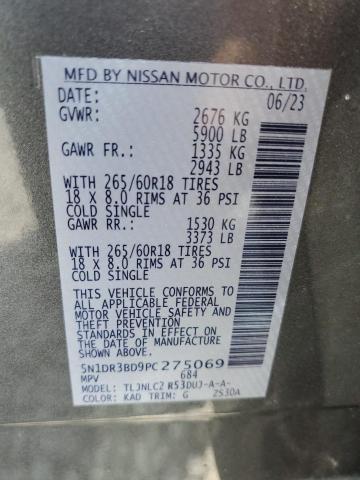 2023 NISSAN PATHFINDER - 5N1DR3BD9PC275069